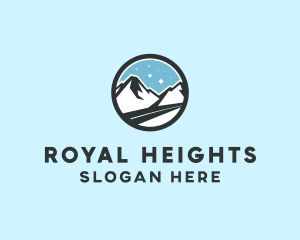 Outdoor Mountain Peak  logo design