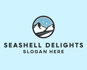 Outdoor Mountain Peak  logo design