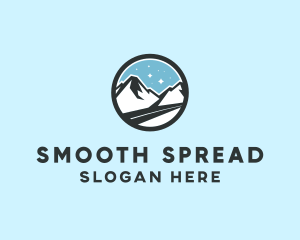 Outdoor Mountain Peak  logo design