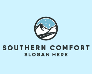 Outdoor Mountain Peak  logo design