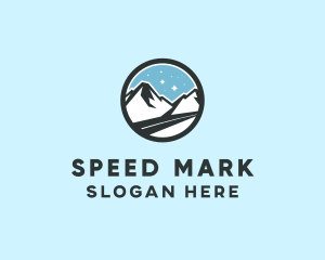 Outdoor Mountain Peak  logo design