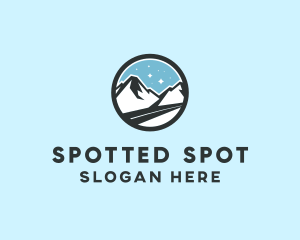 Outdoor Mountain Peak  logo design