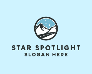 Outdoor Mountain Peak  logo design