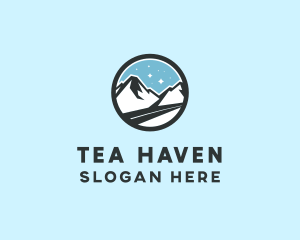 Outdoor Mountain Peak  logo design