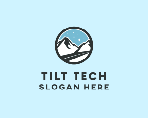 Outdoor Mountain Peak  logo design