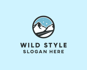 Outdoor Mountain Peak  logo design