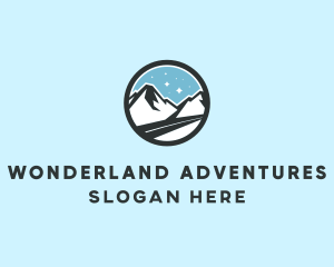 Outdoor Mountain Peak  logo design