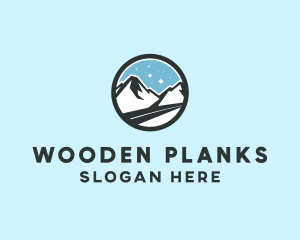 Outdoor Mountain Peak  logo design