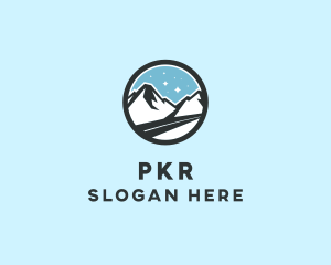 Outdoor Mountain Peak  logo design