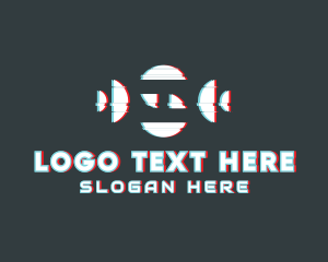 Techno - Deconstructed Letter S Glitch logo design