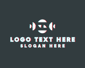 Streamer - Deconstructed Letter S Glitch logo design