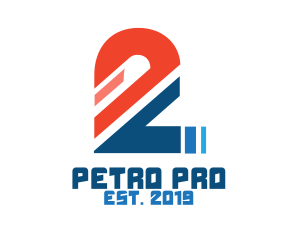 Petroleum - Sliced Number 2 logo design