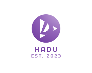 Program - Purple D Player logo design