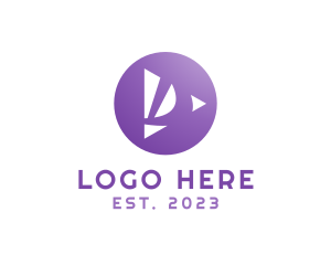 Download - Purple D Player logo design