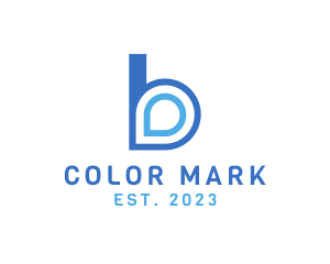 Marker - Blue B Pin logo design