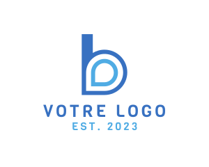 Positioning - Blue B Pin logo design