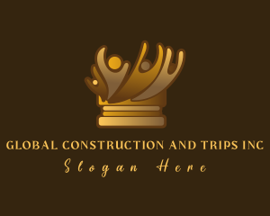 Gold People Crown Logo