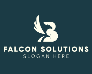 Falcon - Falcon Bird Flying logo design