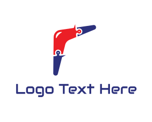 Weapon - Tech Boomerang Toy logo design