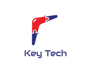 Tech Boomerang Toy logo design