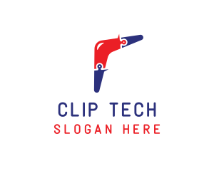 Tech Boomerang Toy logo design