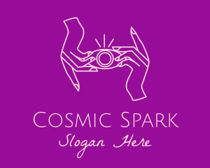 Cosmic Eye Hands logo design