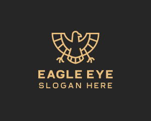 Golden Egyptian Eagle logo design