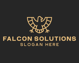 Golden Egyptian Eagle logo design