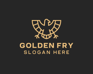 Golden Egyptian Eagle logo design