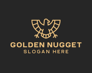 Golden Egyptian Eagle logo design