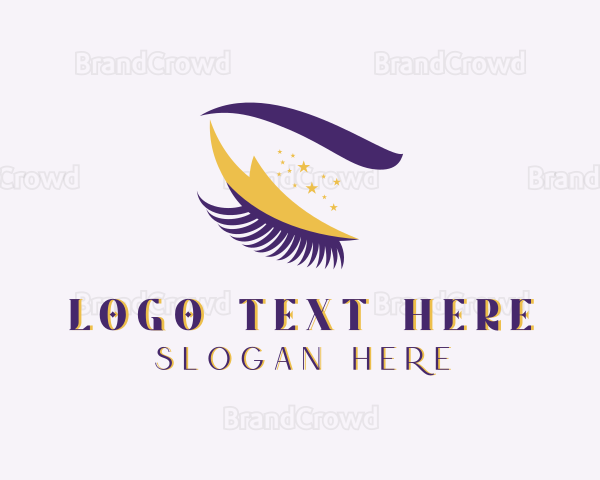 Beauty Eyelash Eyeshadow Logo