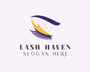 Beauty Eyelash Eyeshadow logo design