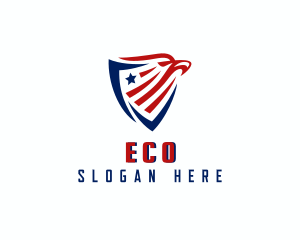 Eagle Patriotic Shield Logo