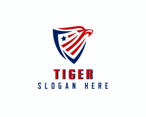 Eagle Patriotic Shield Logo