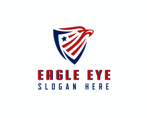 Eagle Patriotic Shield logo design