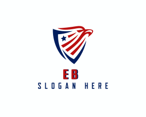 Veteran - Eagle Patriotic Shield logo design