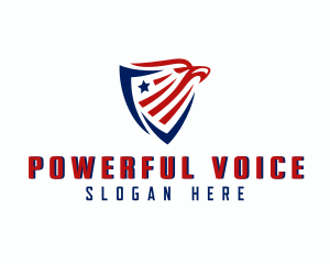 Politician - Eagle Patriotic Shield logo design