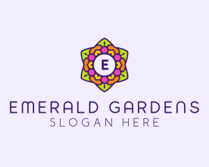 Festive Flower Lantern logo design