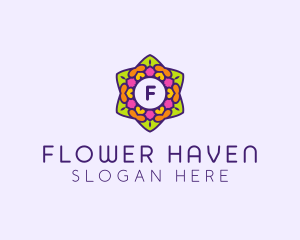 Festive Flower Lantern logo design