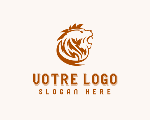 Wild Lion Mane Logo
