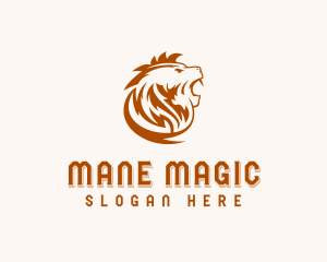 Mane - Wild Lion Mane logo design