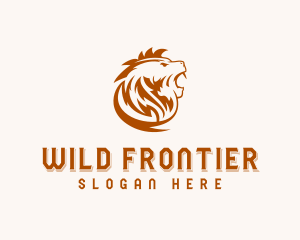 Wild Lion Mane logo design