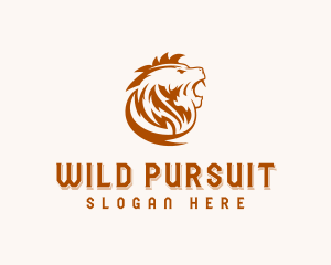 Wild Lion Mane logo design