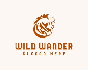 Wild Lion Mane logo design