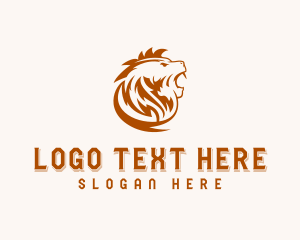 Wild Lion Mane Logo