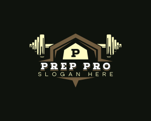 Preparation - Gym Barbell Training logo design