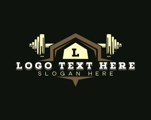 Gym Barbell Training Logo