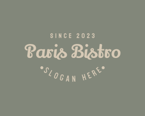 Retro Script Business logo design