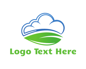 Cloud - Leaf Cloud Park logo design