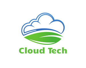 Cloud - Leaf Cloud Park logo design